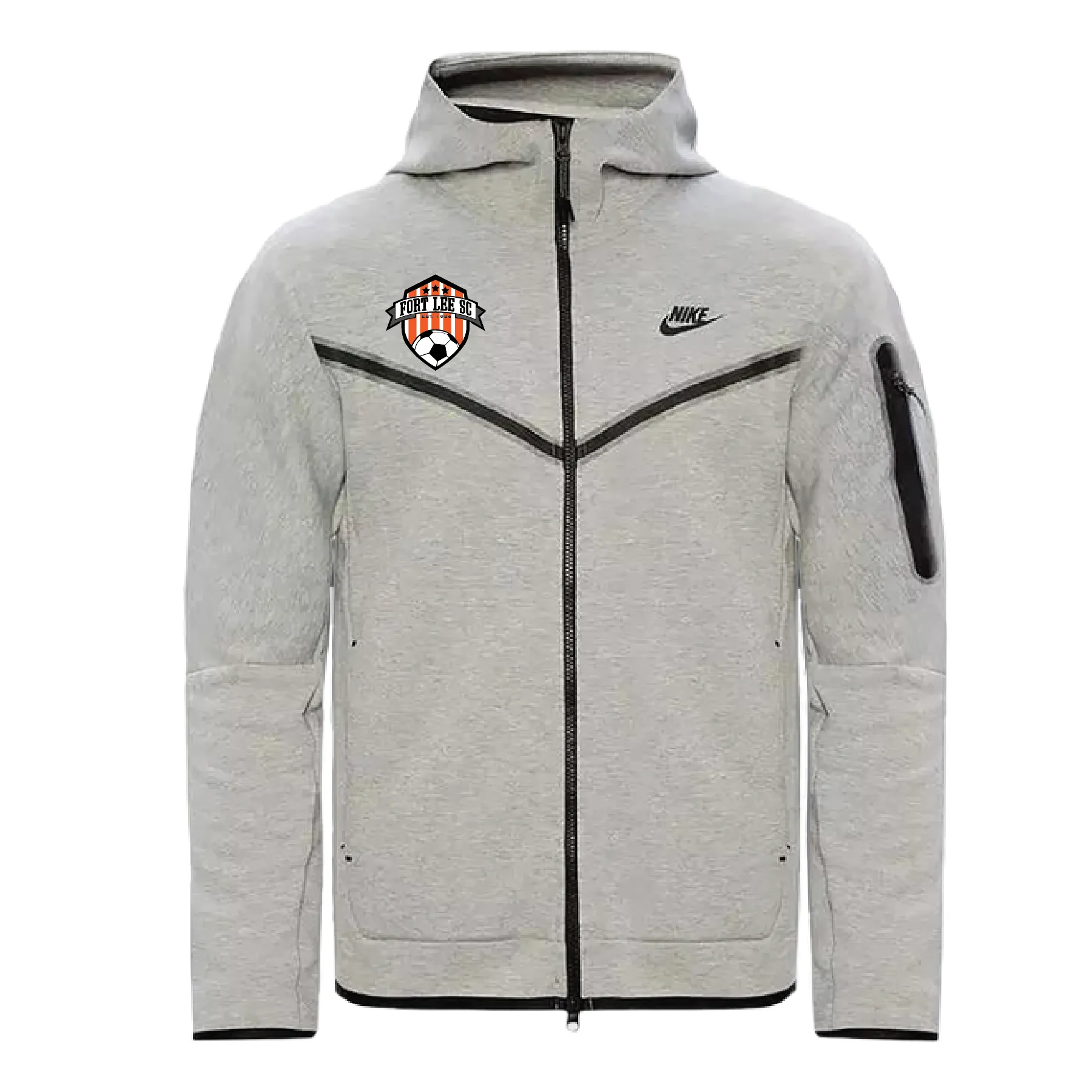 Fort Lee SC Nike Tech Fleece FZ Windrunner Grey