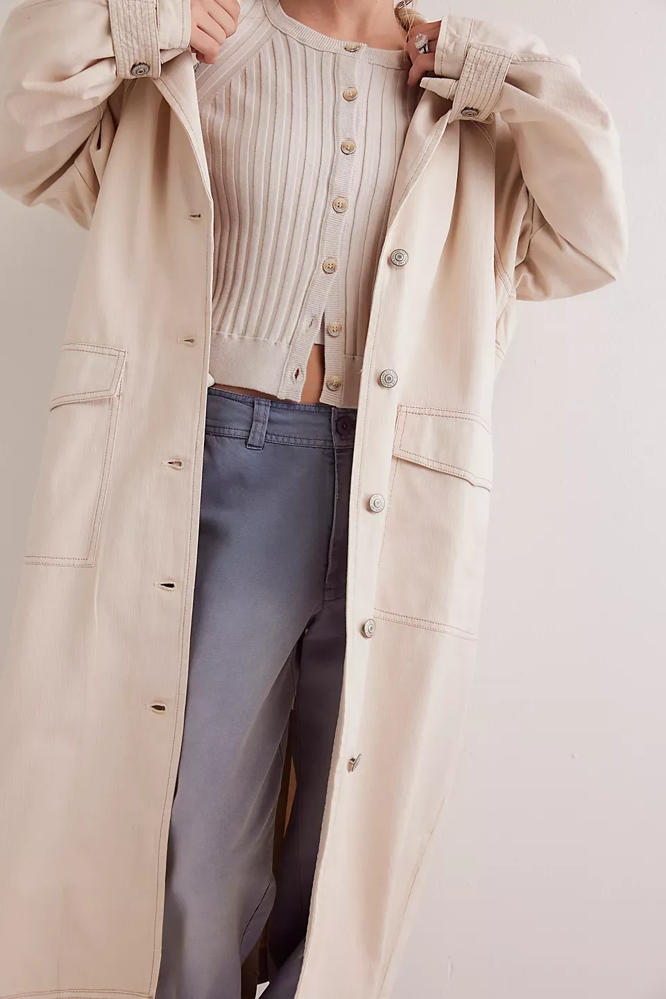 Free People Perry Military Duster