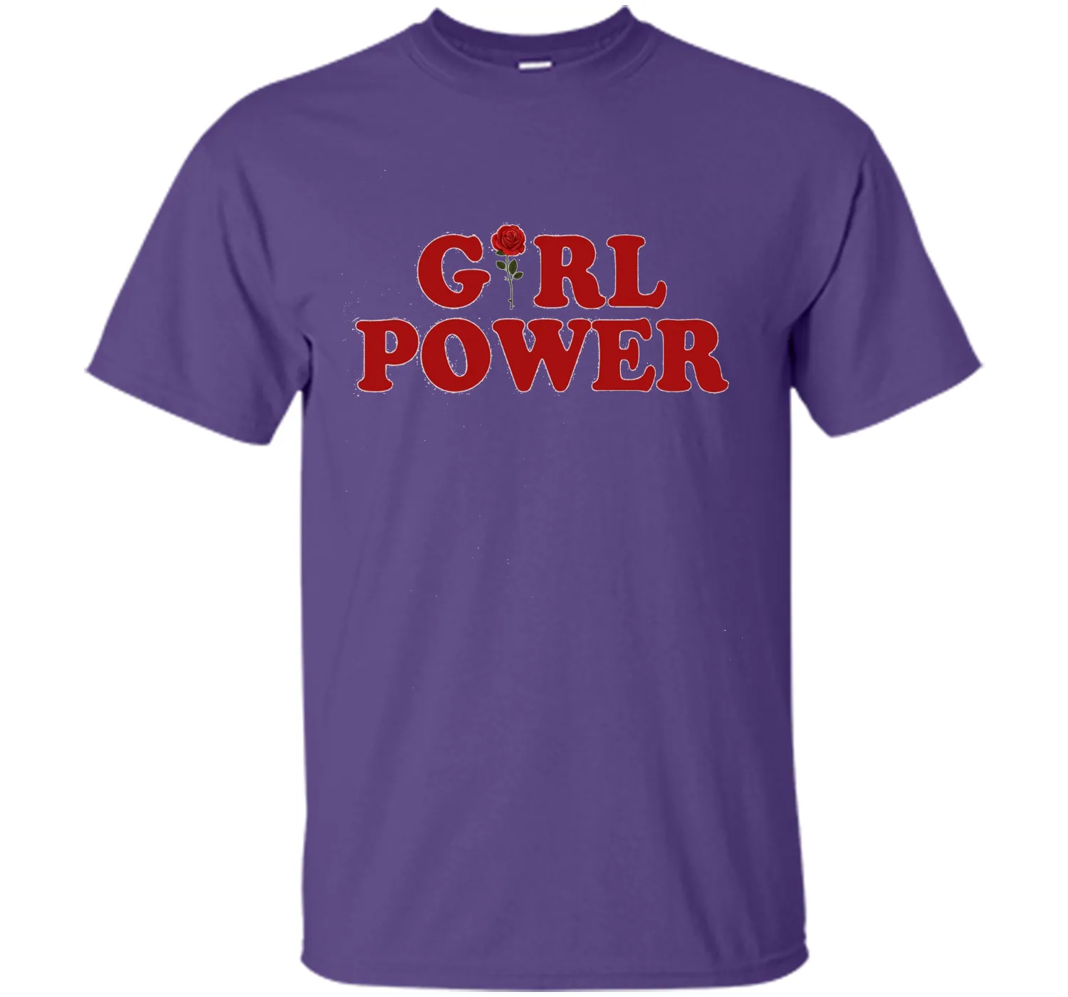 Girl Power T-Shirt Girl Power Rose T-Shirt Women shirt