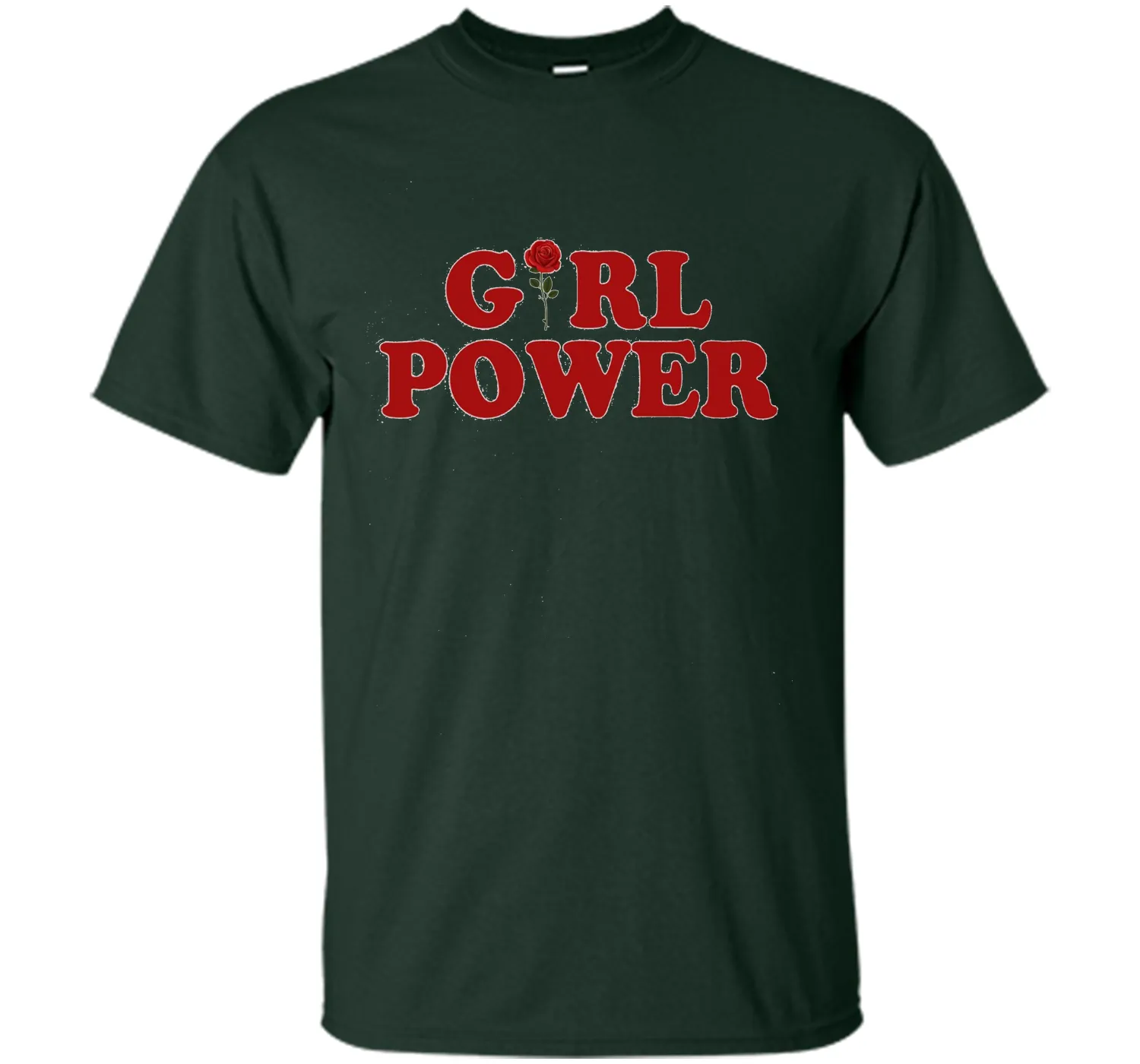 Girl Power T-Shirt Girl Power Rose T-Shirt Women shirt