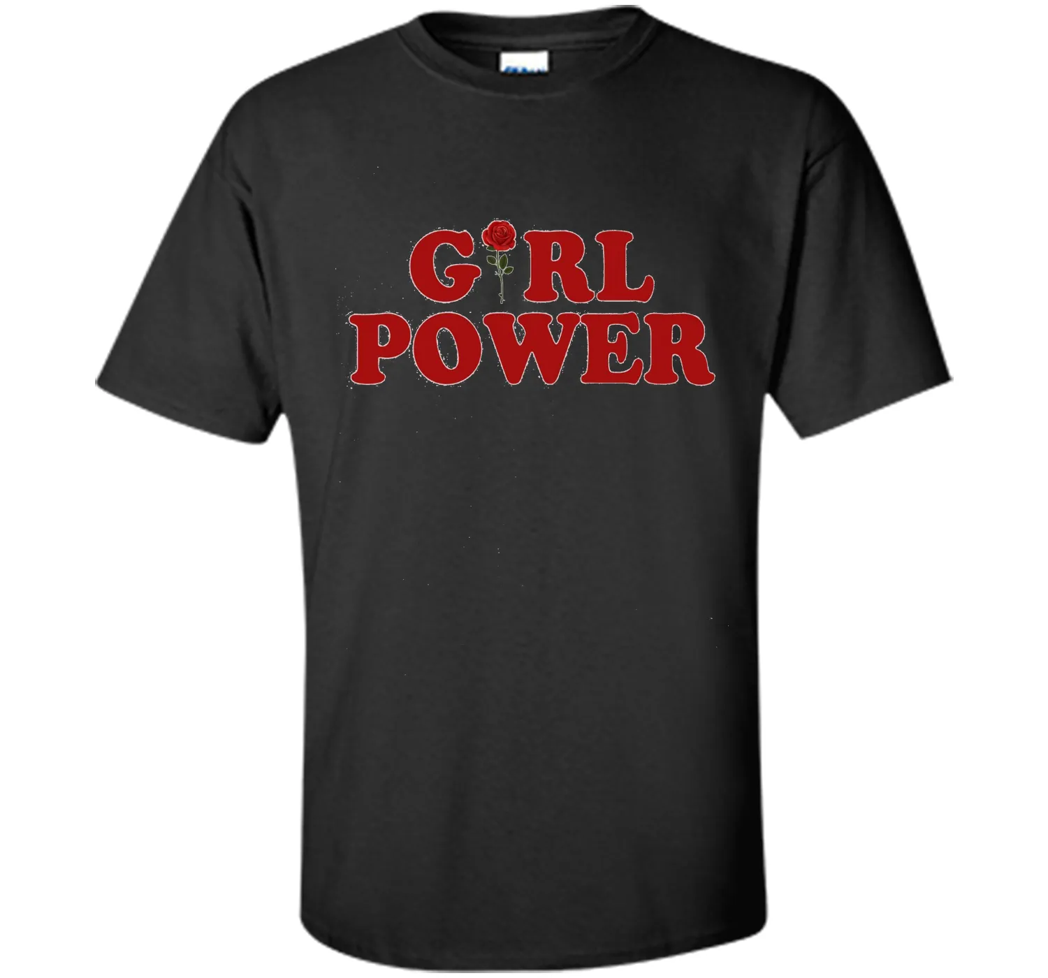 Girl Power T-Shirt Girl Power Rose T-Shirt Women shirt