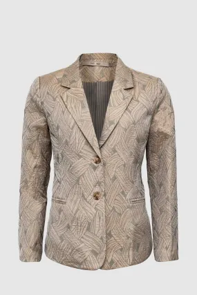 Glassy Blazer in Grey and Sand