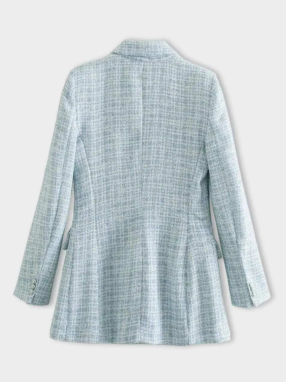 Greta | Geruite tweed blazer