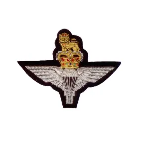 Hand Embroidered Heraldic Blazer Badge Crest With Gold & Silver Bullion Wire - BB005 (YY)
