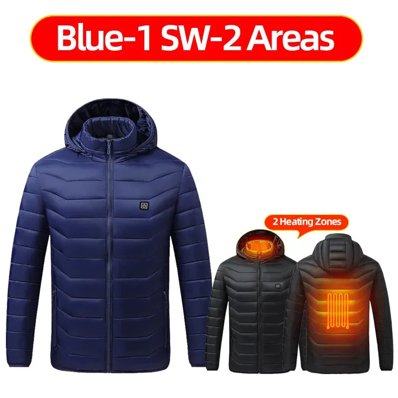 Heated Jackets For Men And Women Usb Electric Heated Hoodie Winter Heating Clothing Warming Hunting Coat Rechargeable