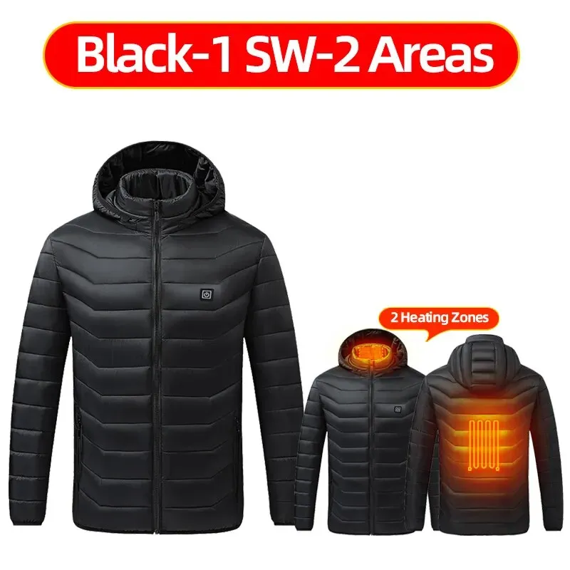 Heated Jackets For Men And Women Usb Electric Heated Hoodie Winter Heating Clothing Warming Hunting Coat Rechargeable