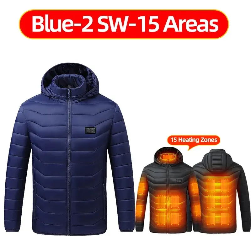 Heated Jackets For Men And Women Usb Electric Heated Hoodie Winter Heating Clothing Warming Hunting Coat Rechargeable