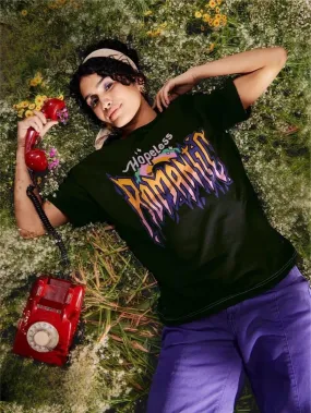 Hopeless Romantic Printed Womens Drop Shoulder T shirt In Reasonable Price Legacy Boutiques Dhaka