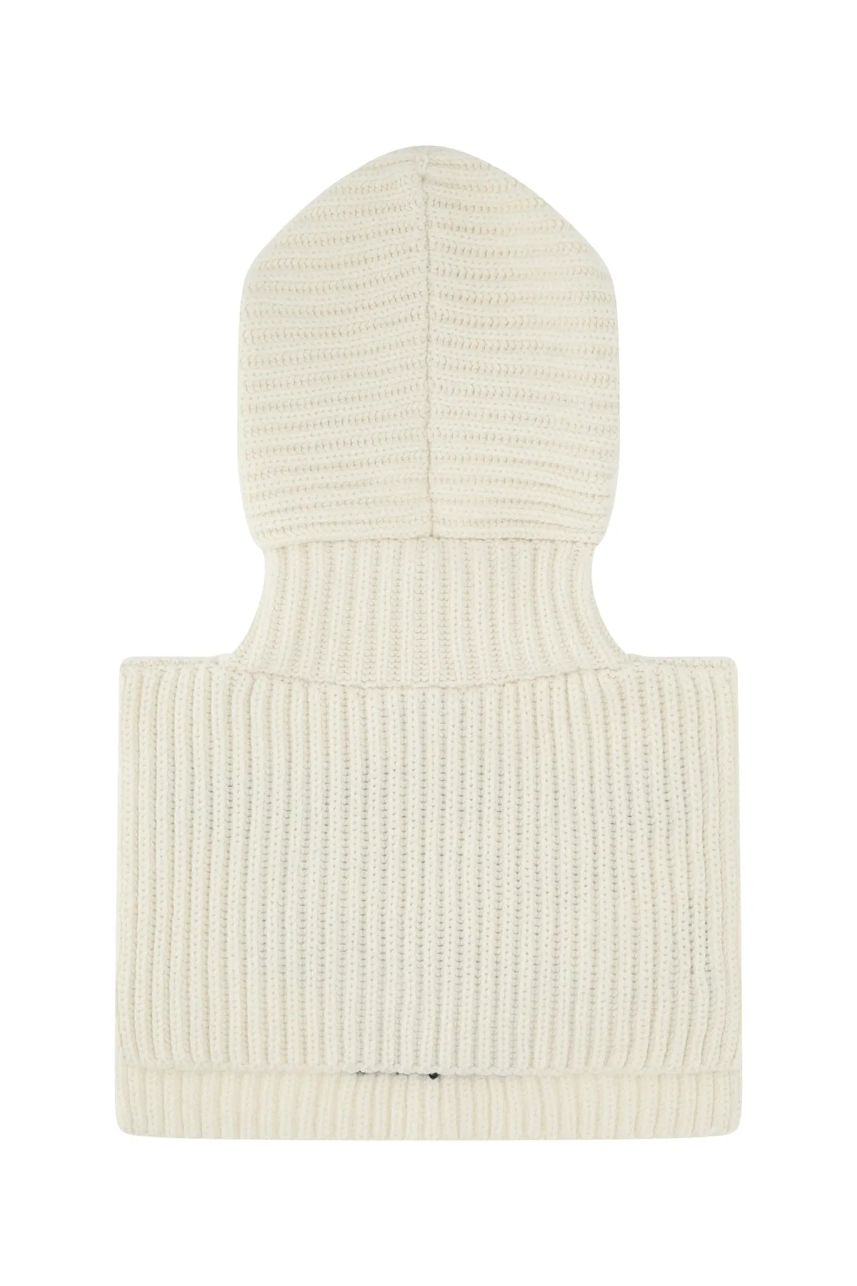 Ivory cashmere balaclava