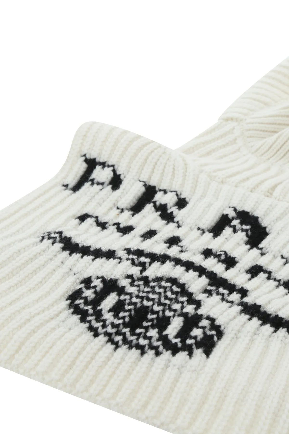 Ivory cashmere balaclava