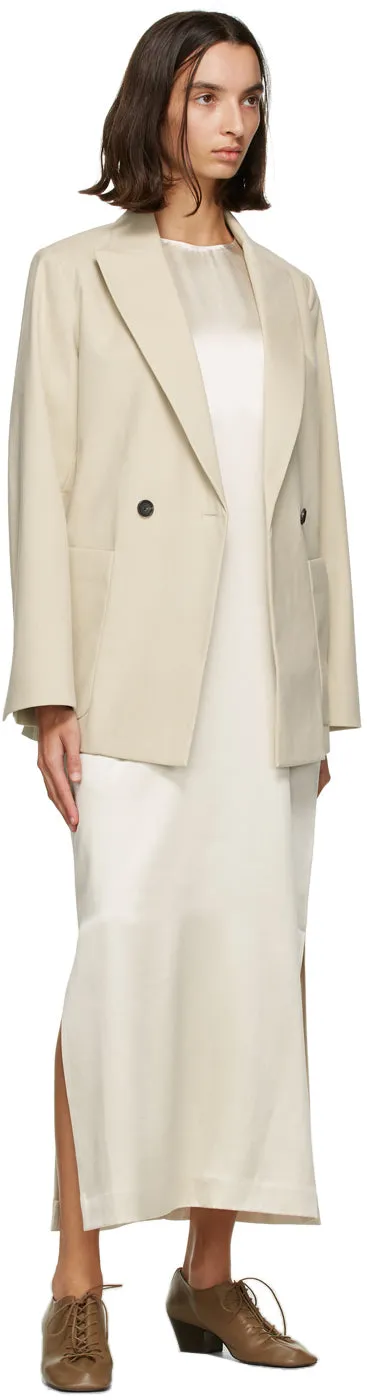 Julia Jentzsch Off-White Faux-Suede Yavier Blazer