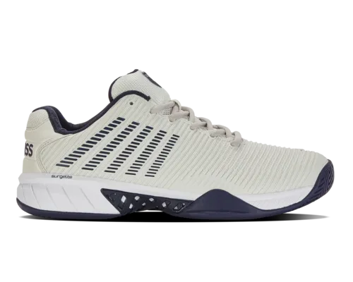 K-Swiss Men's Hypercourt Express 2 Vaporous Gray White Peacoat Shoes