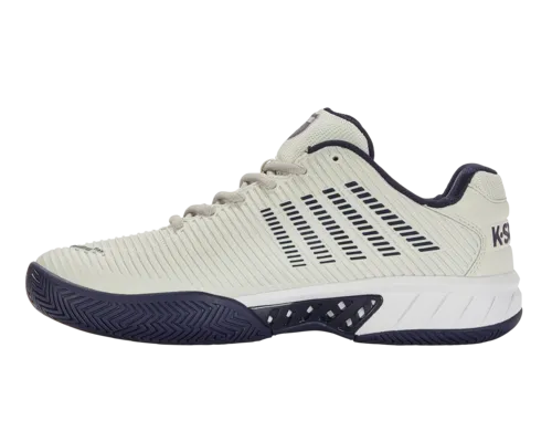 K-Swiss Men's Hypercourt Express 2 Vaporous Gray White Peacoat Shoes