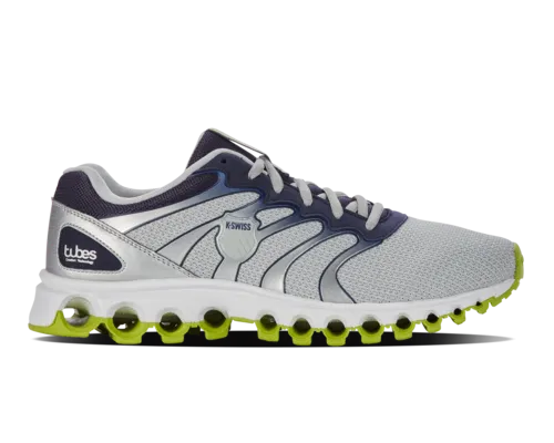 K-Swiss Men's Tubes 200 Gray Violet Peacoat Lime Green Shoes