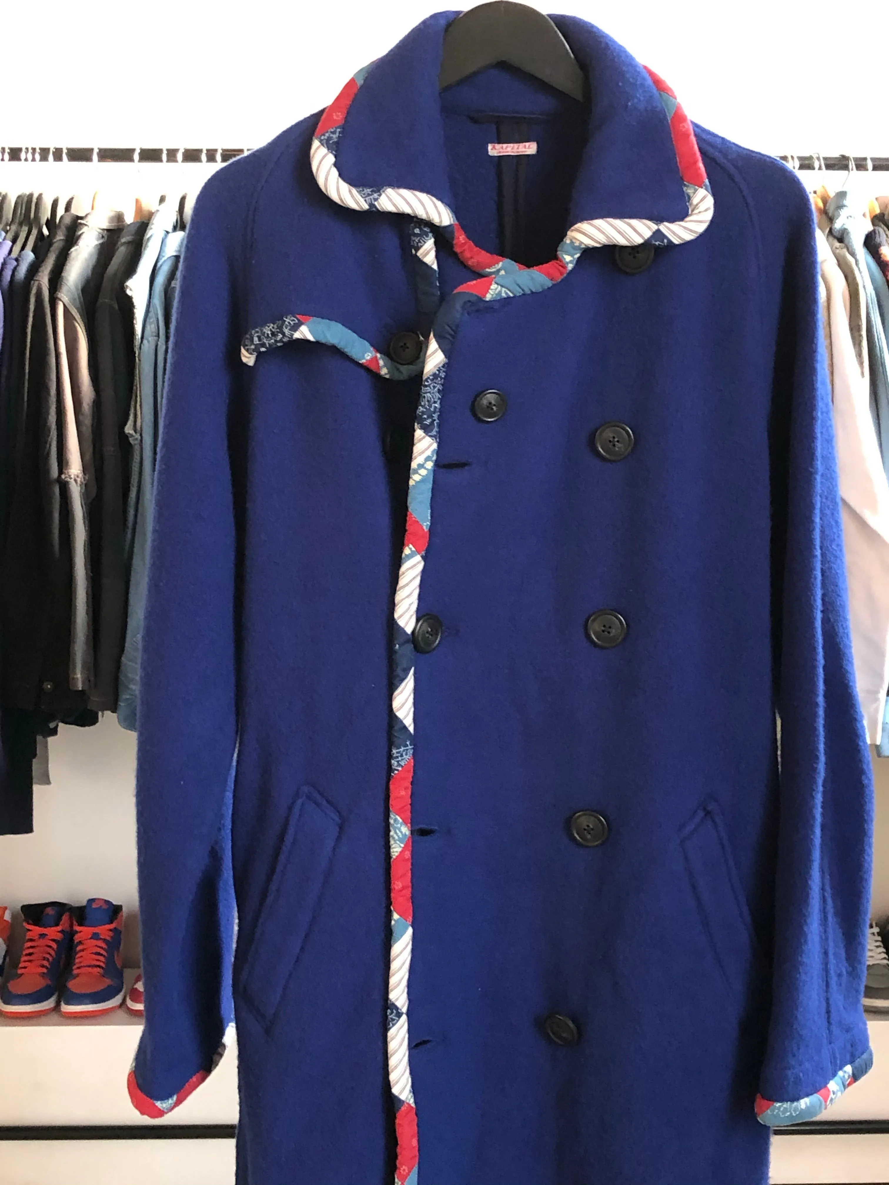 Kapital Wool Quilted Trench Coat