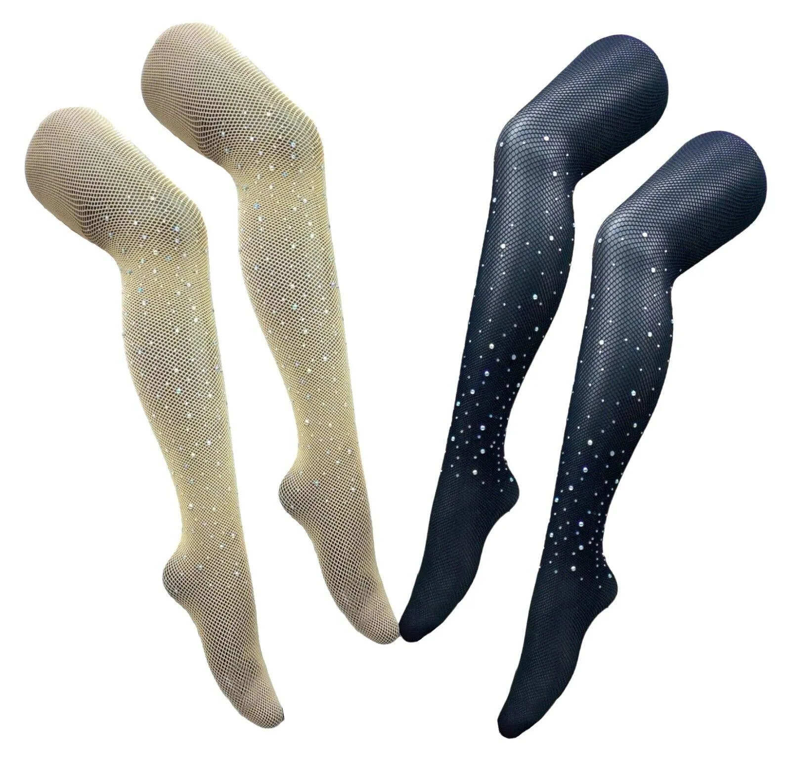 Ladies Diamond Tights Women Sexy Stocking Vintage Pop Comic Long Over Knee Socks