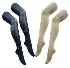 Ladies Diamond Tights Women Sexy Stocking Vintage Pop Comic Long Over Knee Socks