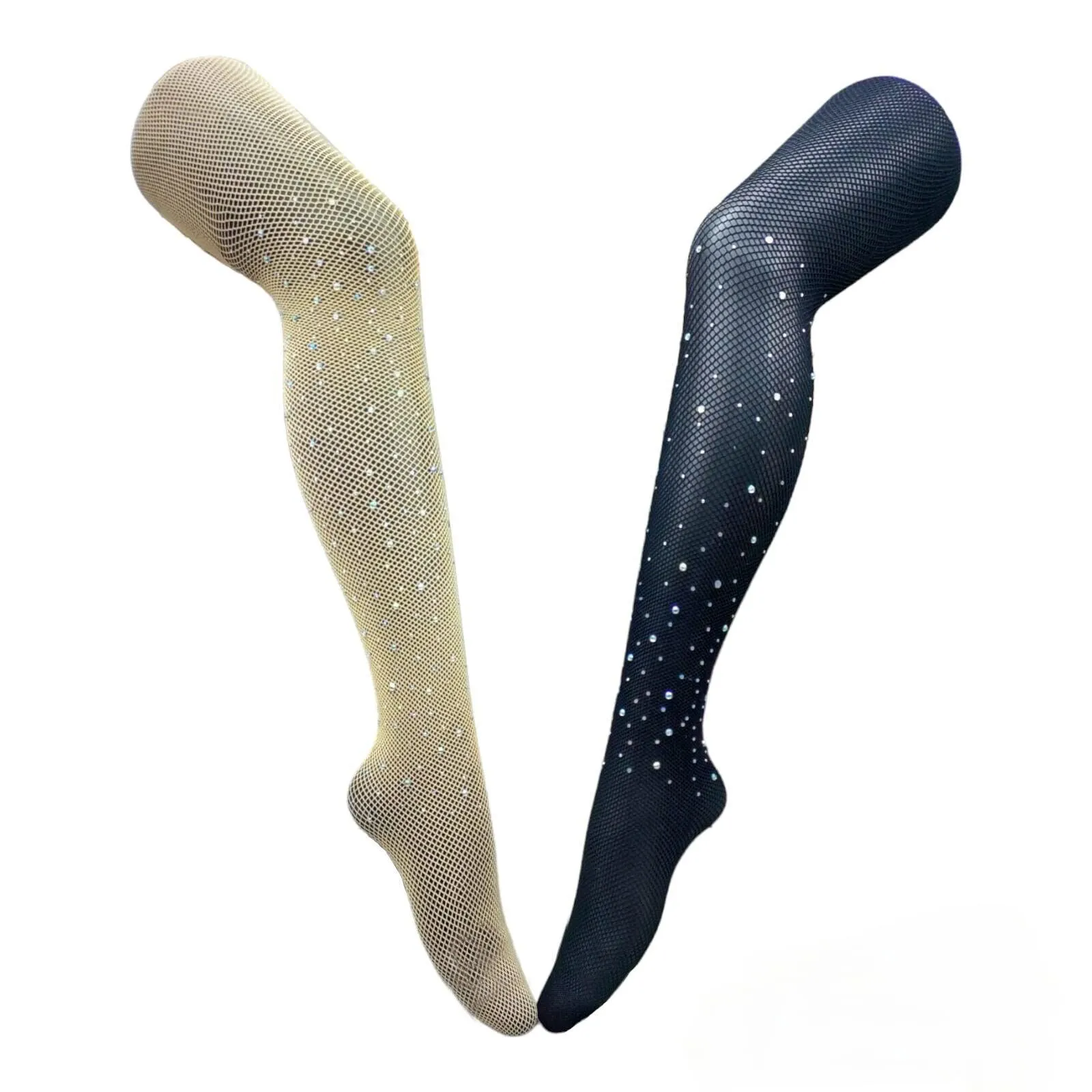 Ladies Diamond Tights Women Sexy Stocking Vintage Pop Comic Long Over Knee Socks