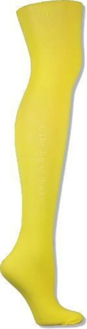 Large/Tall Microfiber Opaque Yellow Tights