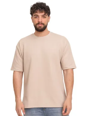 Latte V- Squares O.S Round T-Shirt
