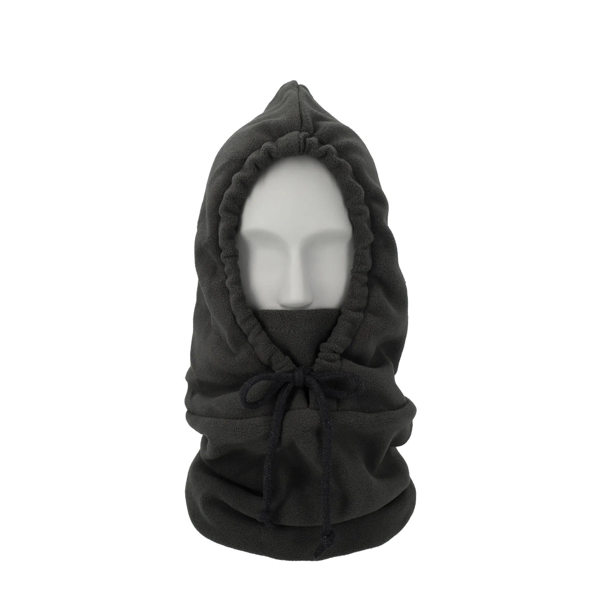 Lined Fleece Ski Balaclava Motorcycle Neck Warmer Cold   UV Face Protection Mask - Dark Gray