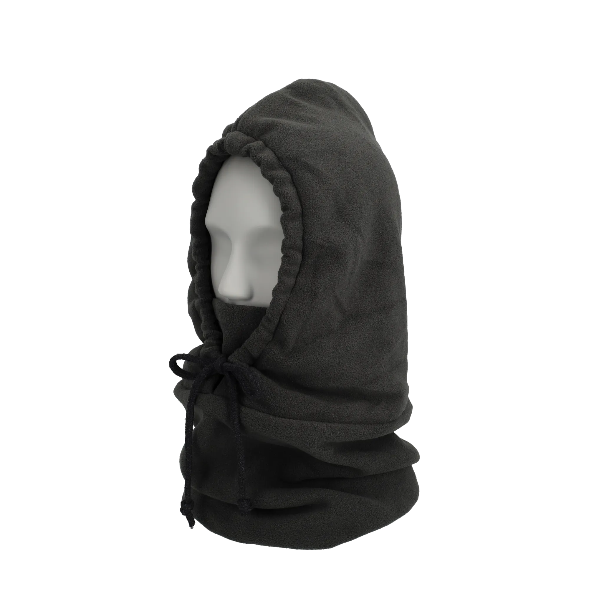 Lined Fleece Ski Balaclava Motorcycle Neck Warmer Cold   UV Face Protection Mask - Dark Gray