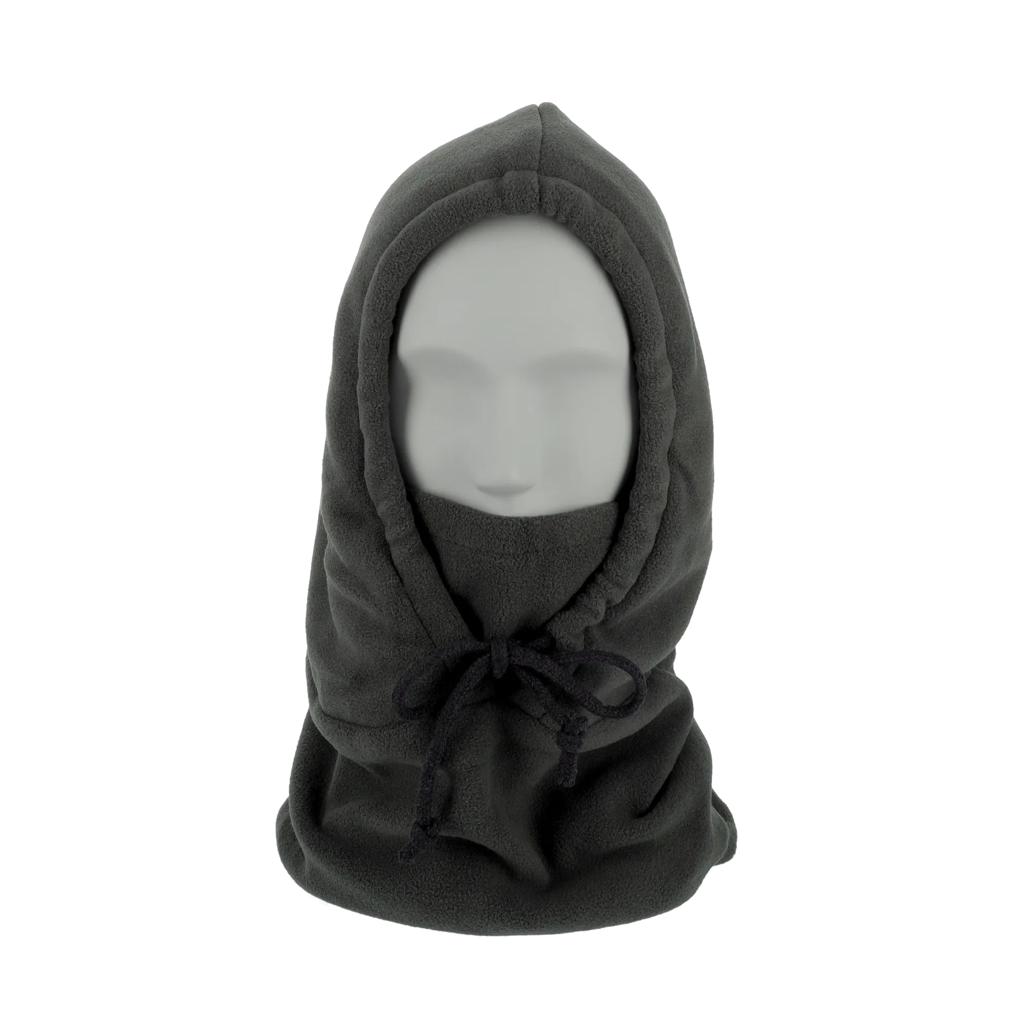 Lined Fleece Ski Balaclava Motorcycle Neck Warmer Cold   UV Face Protection Mask - Dark Gray