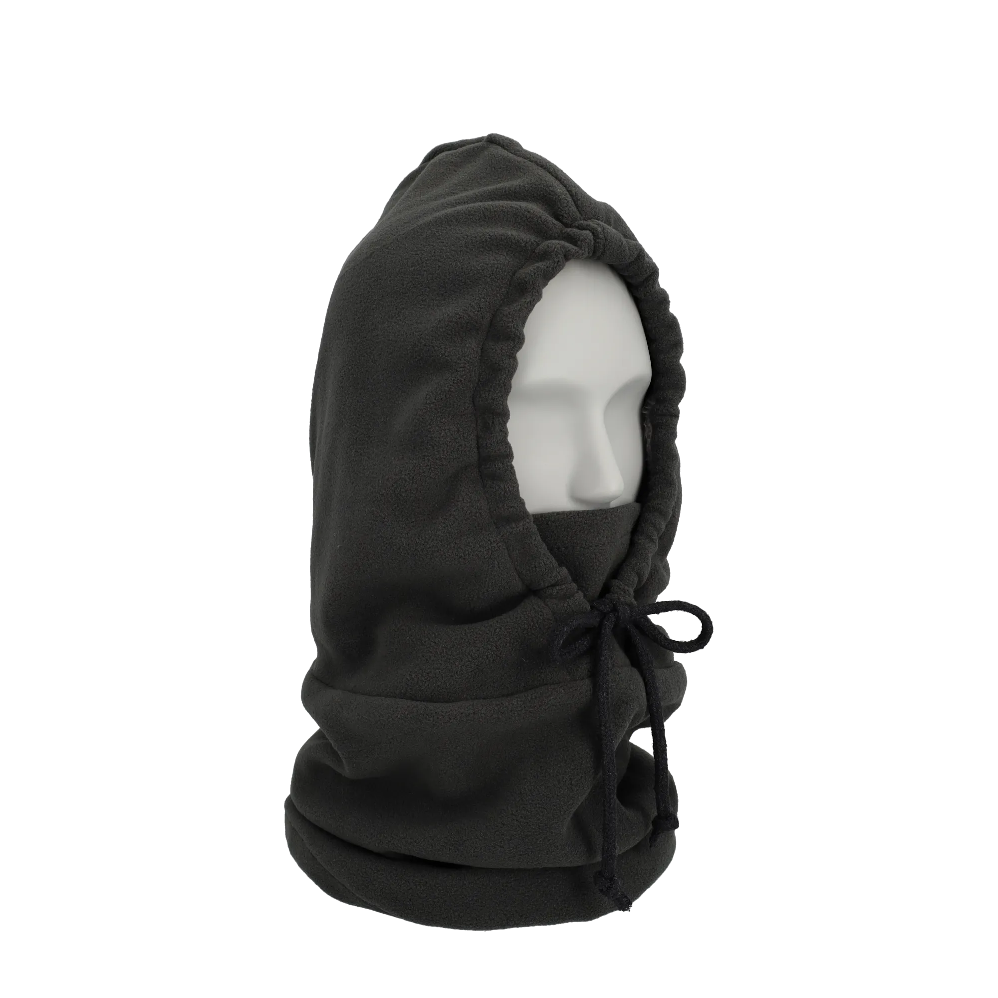 Lined Fleece Ski Balaclava Motorcycle Neck Warmer Cold   UV Face Protection Mask - Dark Gray