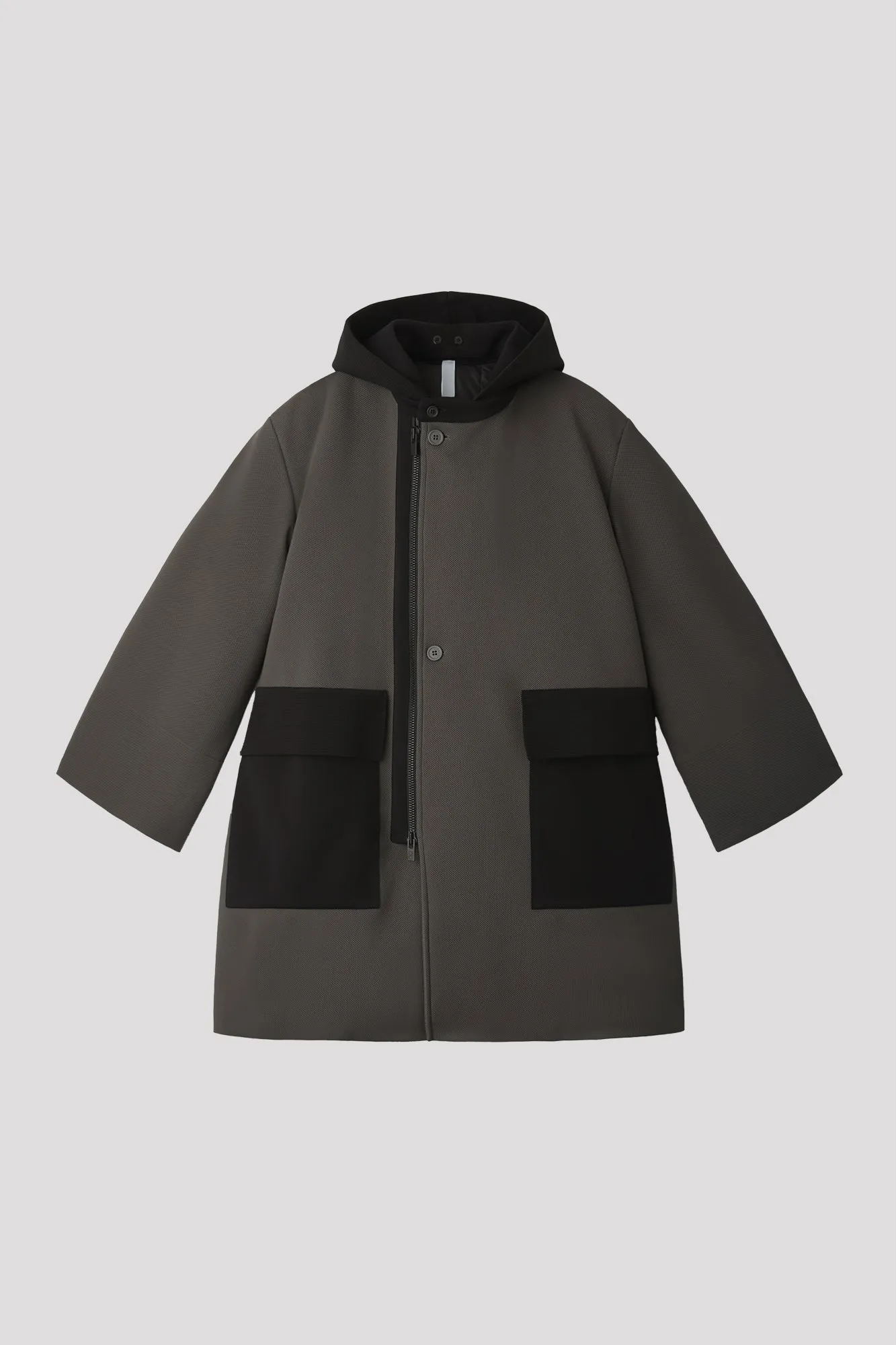 MESH HOODIE COAT