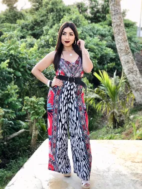 Mixed Tropical Jumpsuit