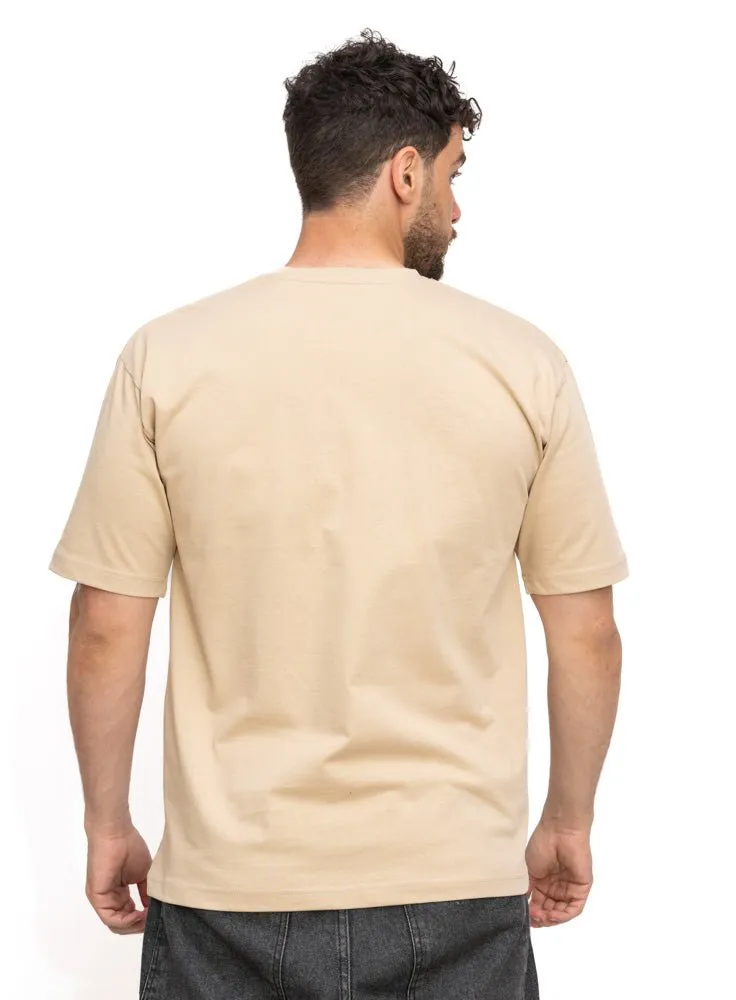 Mocha Over Size Round T-Shirt