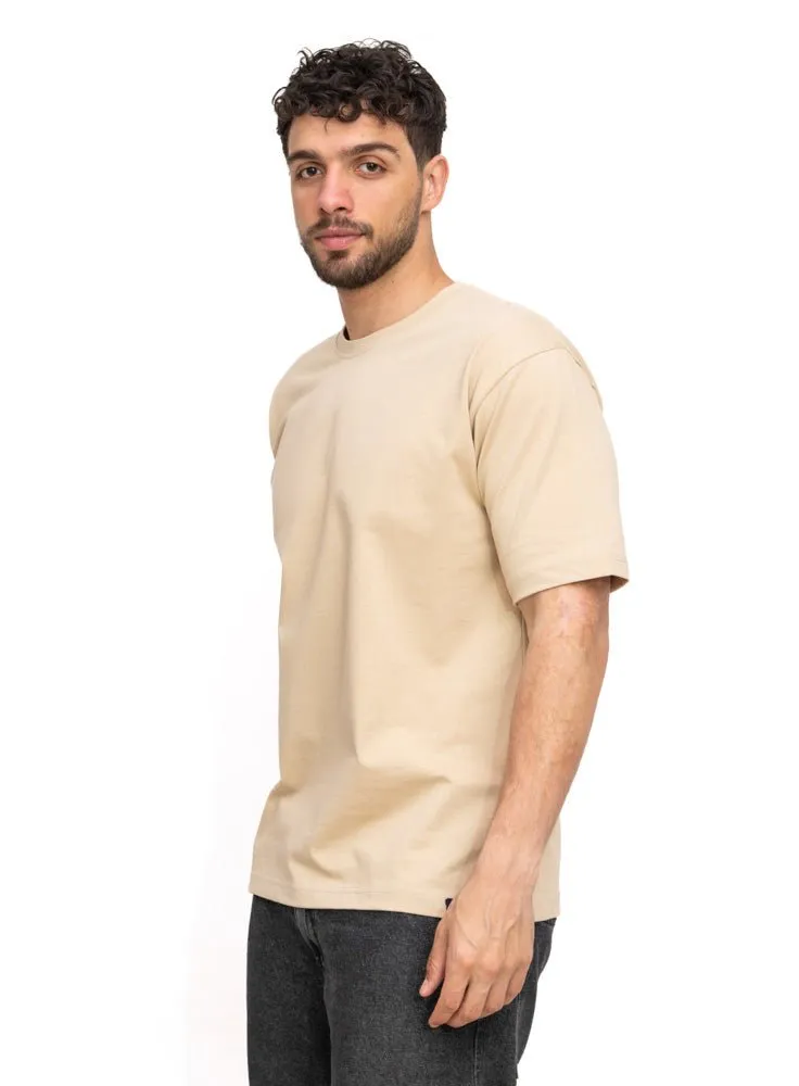 Mocha Over Size Round T-Shirt