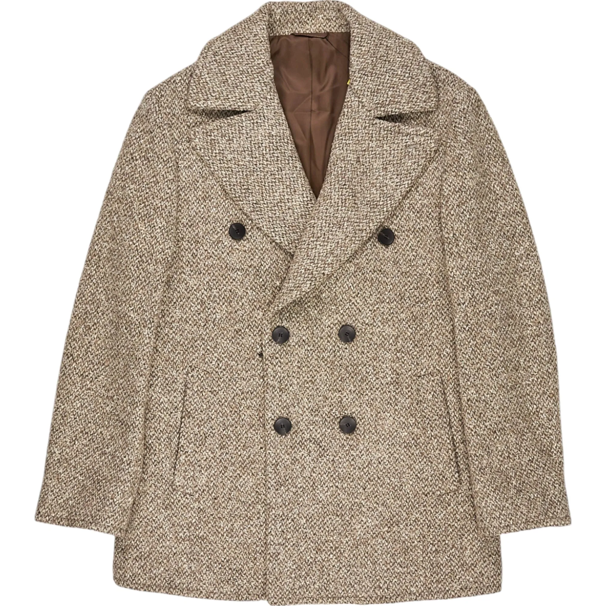 Moss Bros Tweed Pea Coat