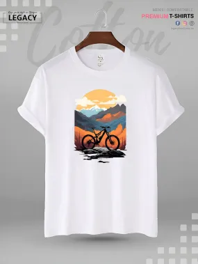 Mountain Bicycle MTB Graphic Printed High Quality In Cheapest Price Men's T-Shirt