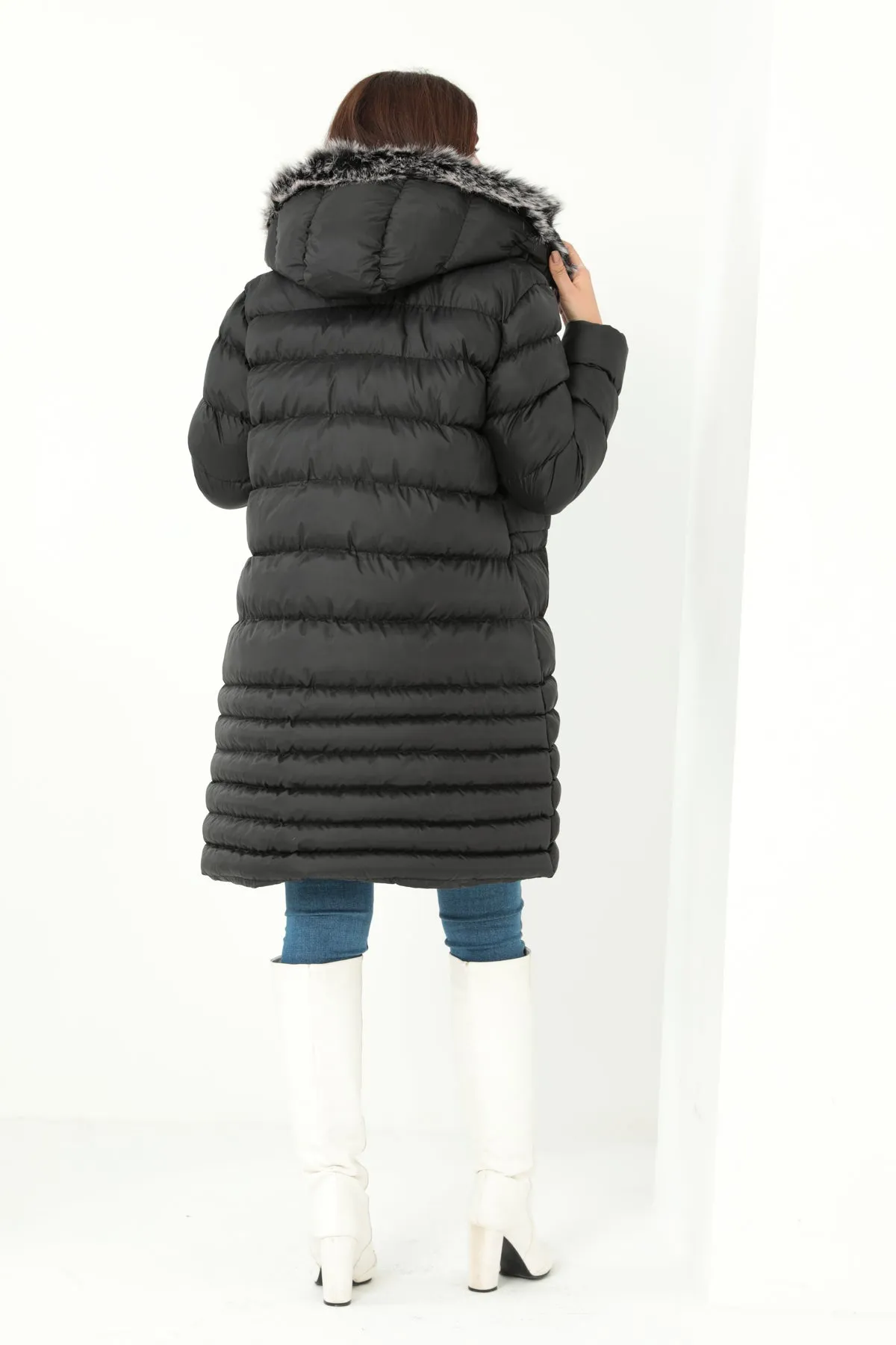 MPL Women's Regular Fit Lined Hooded Comfortable Coat 5010 - Hayes