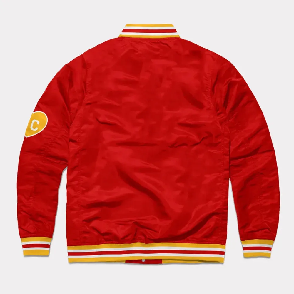 NFL Arch Kansas City Satin Jacket Men and Women
