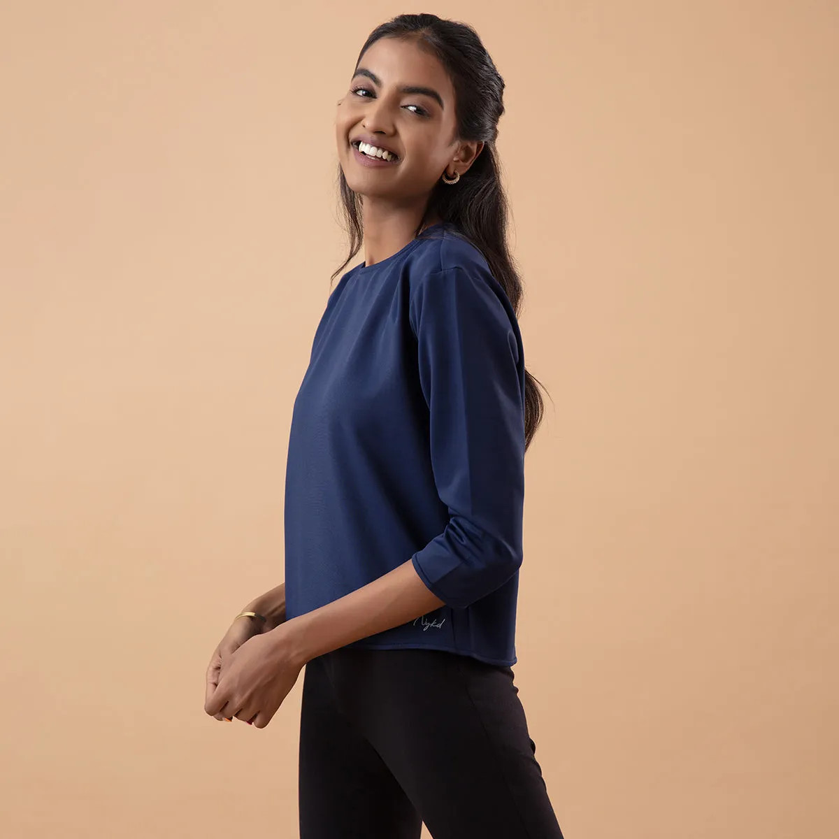 Nykd All Day Comfy Cozy Top-NYAT201-Peacoat Navy