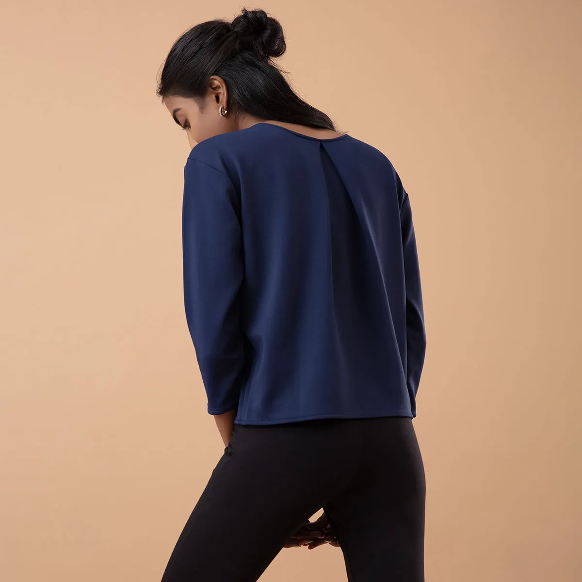 Nykd All Day Comfy Cozy Top-NYAT201-Peacoat Navy