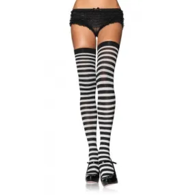 Nylon Stocking with Stripes 6005