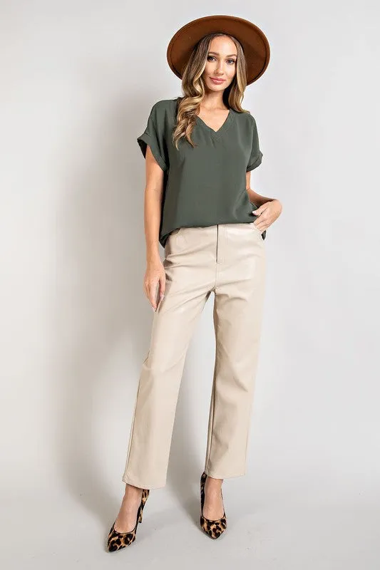 Olive Sweet and Simple Top