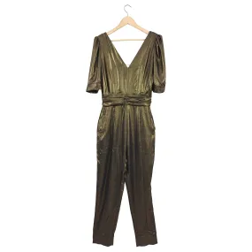 One Teaspoon Bronze Metallic Sofia Jumpsuit - M