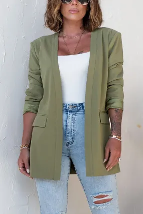 Open Front Detail Blazer