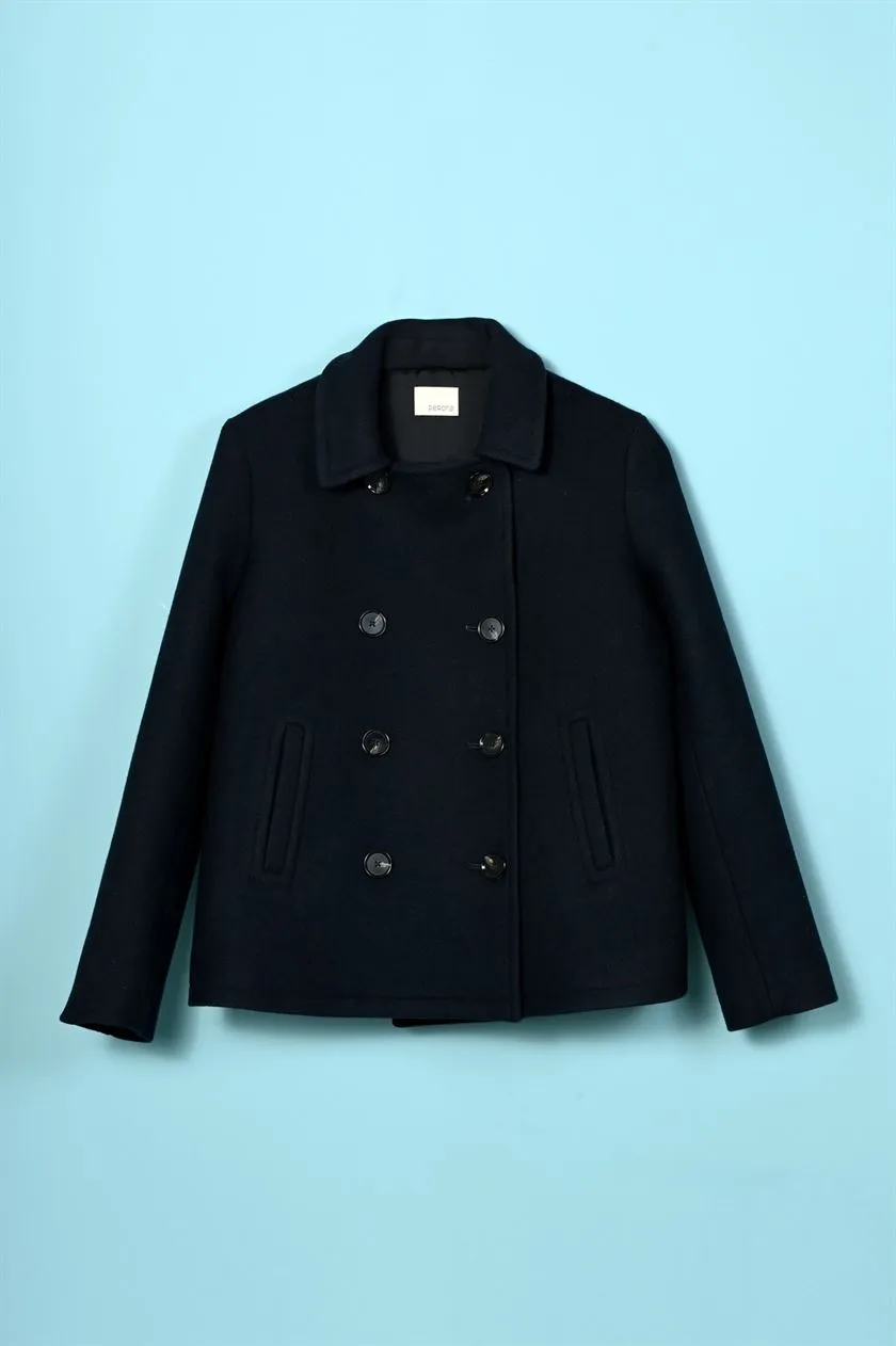 Perona   I   Womens-Outerwear-Wool Coats-Haylee Pwa-Fv21-100910-Navy  AS8239