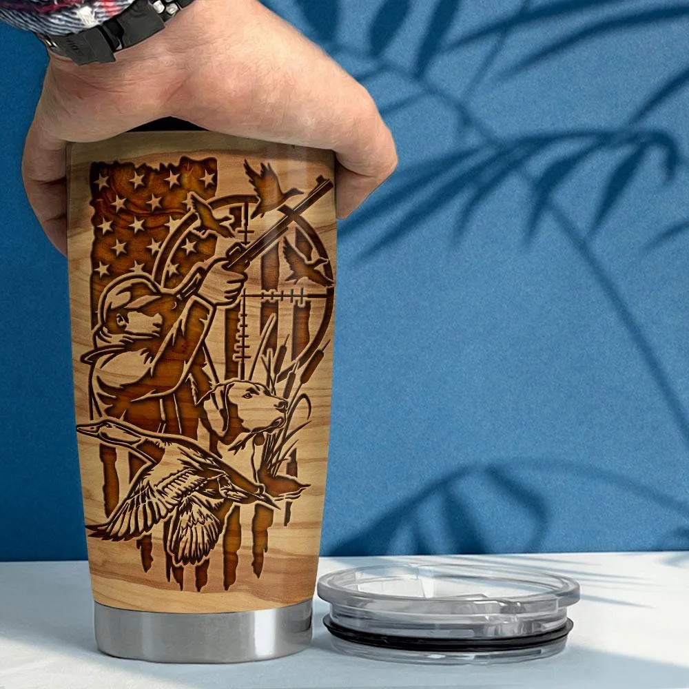Personalized Duck Hunting Tumbler With Customize Name