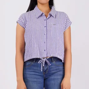 Petrol Basic Woven for Ladies Regular Fitting Shirt Trendy fashion 150280 (Peacoat)