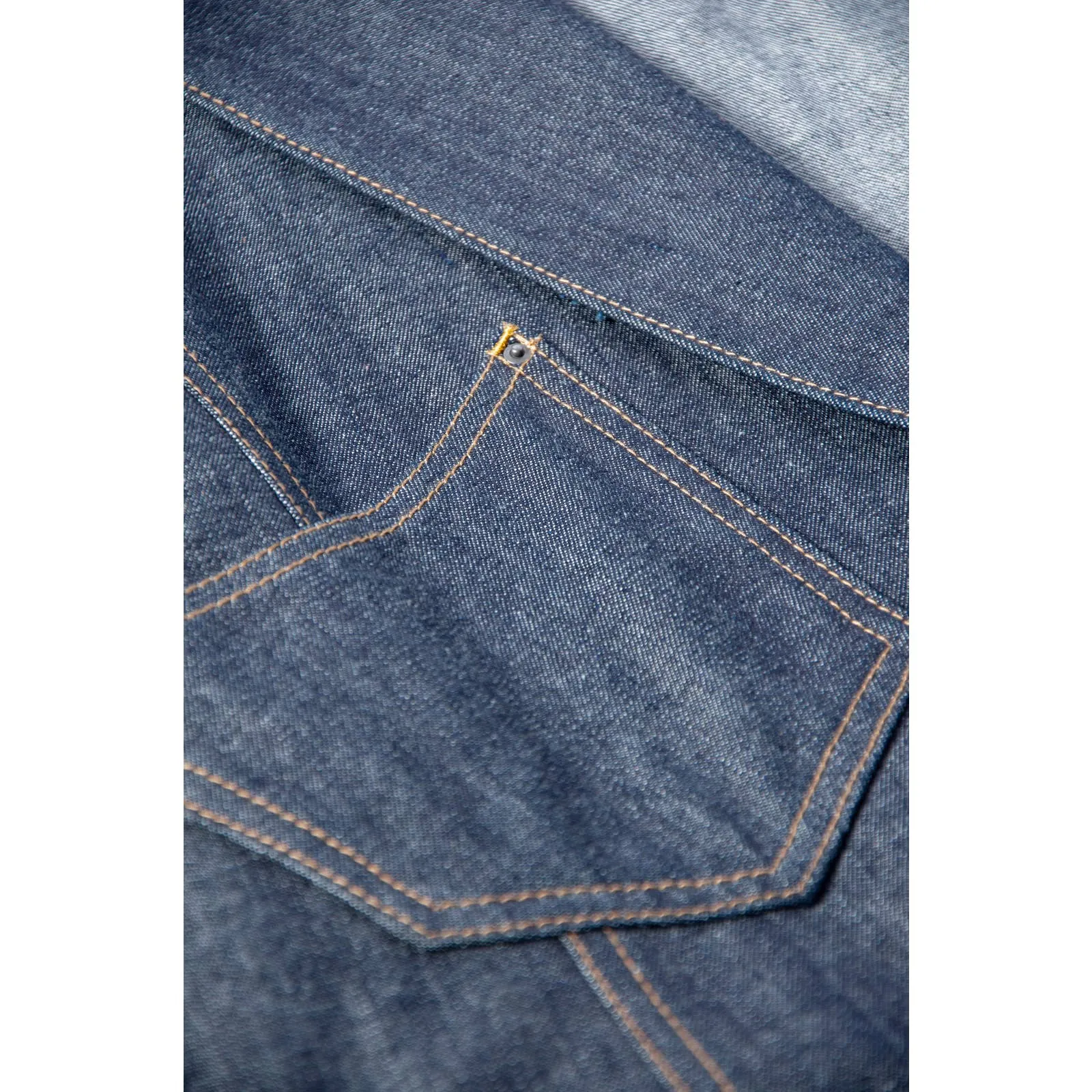 Regulation Yohji Yamamoto Coat Dark Blue Denim Cotton Duster Trench Coat SZ S/M