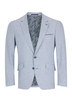 Remus Uomo Petro Tapered Fit Blazer Jacket - Sky Blue