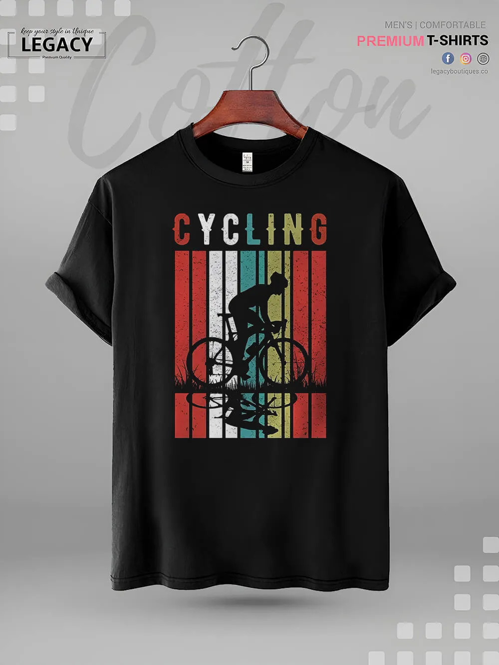 Road Cycling Printed Mens T shirt at a Resonable Price