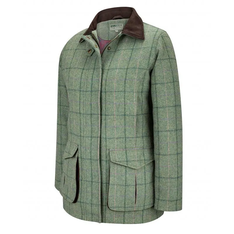 Roslin Ladies Technical Tweed Field Coat In Spring Bracken
