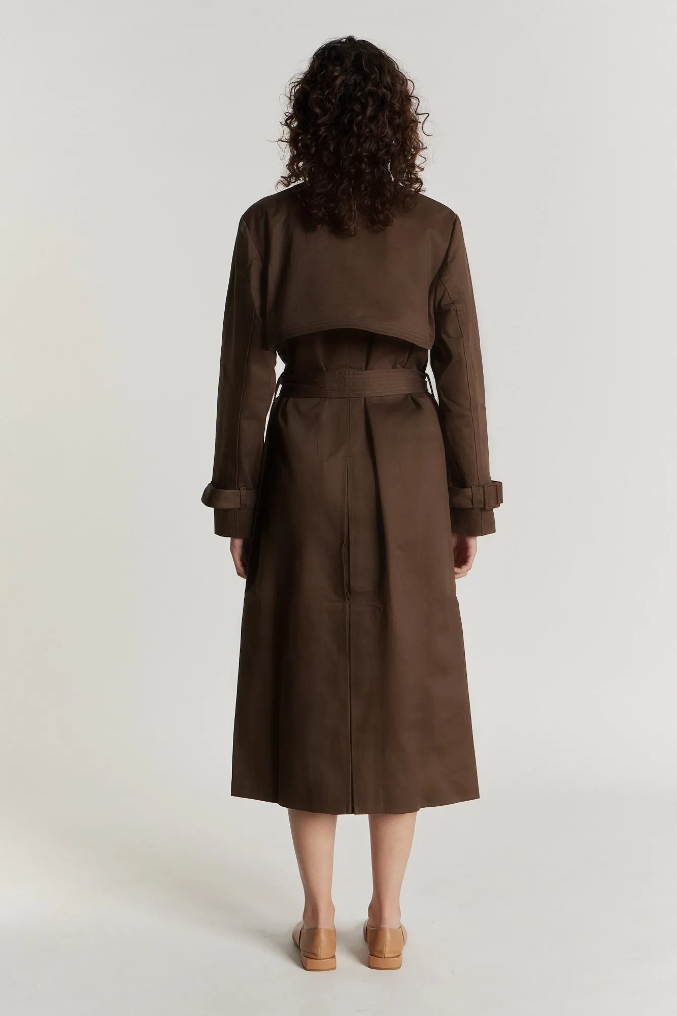RUDOLF TRENCH COAT DARK BROWN